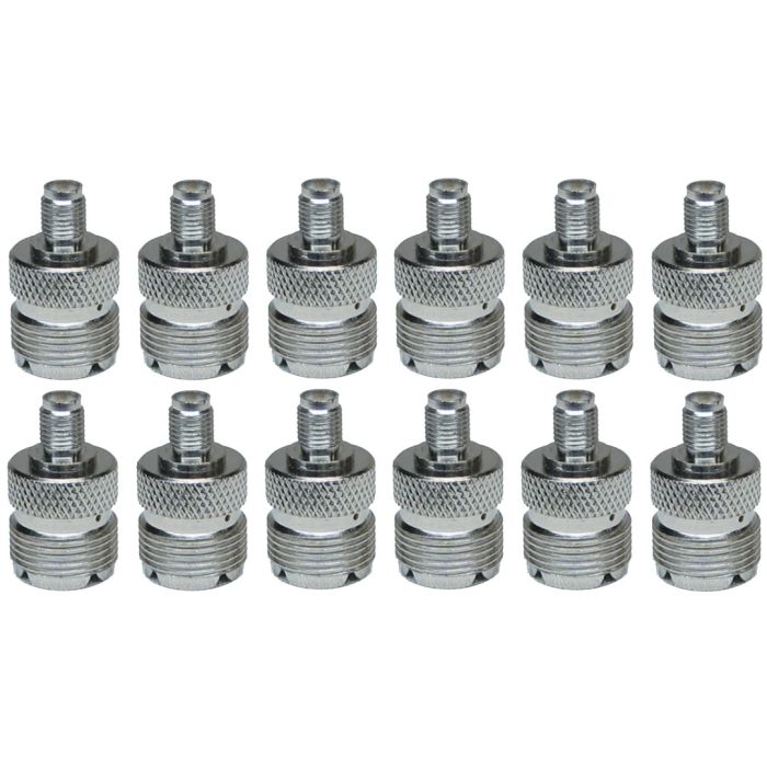 MFJ 12pk of MFJ-7729 SO-239 to SMA Female Adaptor - MFJ-7729P