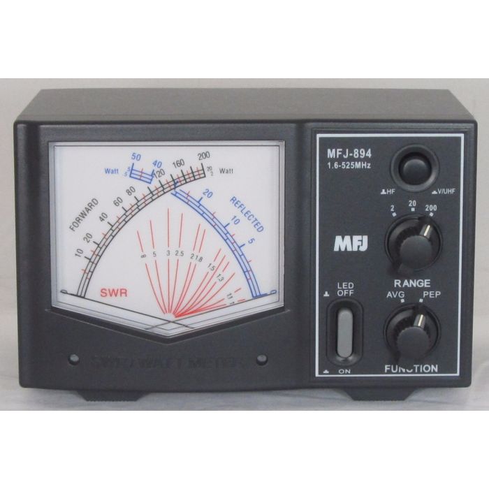 MFJ Giant X SWR/WATTMETER, 1.6-525MHz - MFJ-894 MFJ Giant X SWR/WATTMETER, 1.6-525MHz - MFJ-894