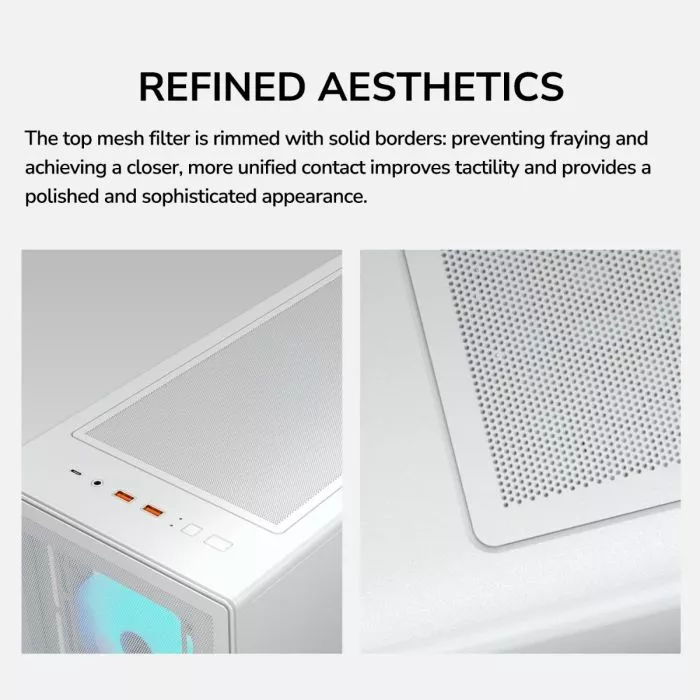 Cougar MX220 RGB Mid-Tower Chassis - White Design & Cooling