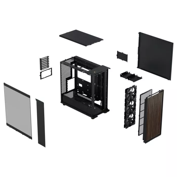 Fractal Design North XL Chassis - Charcoal Black TGD | GigaParts.com
