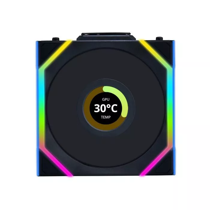 Lian-Li UNI FAN SL 120 Wireless RGB Case Fan with LCD | GigaParts.com