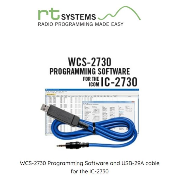 RT Systems WCS-2730 Programming Software USB Kit with Version 4 Software and USB Cable RT Systems WCS-2730 Programming Software USB Kit with Version 4 Software and USB Cable