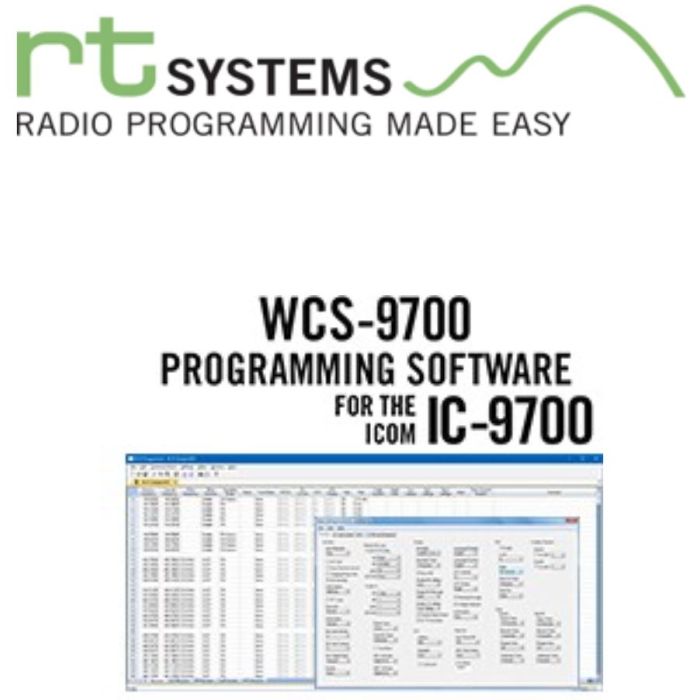 RT Systems WCS-9700-U Programming software only for the ICOM 9700