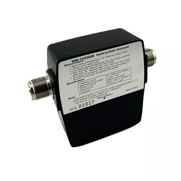 Intellitron WM-1050DM Portable VHF/UHF SWR/Watt Meter | GigaParts.com