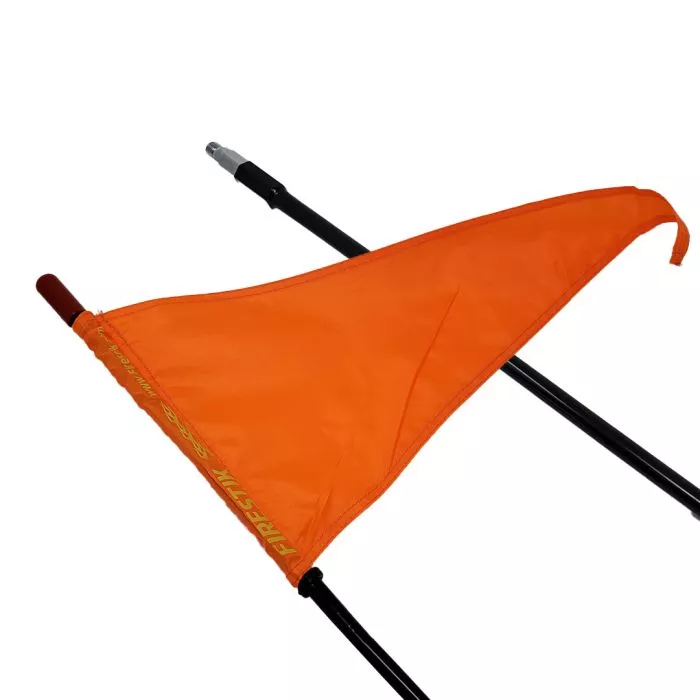 Firestik SR4 Flagstik 4ft Black w/ Orange Safety Flag | GigaParts.com