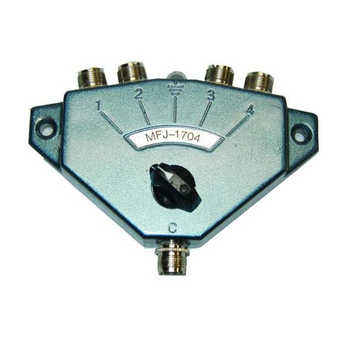 MFJ Antenna switch 0-450MHz 25kW 4-pos LP - MFJ-1704