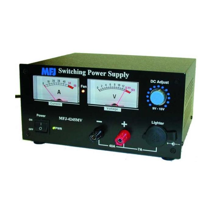 MFJ Switching Power Supply 13.8V 45A meters - MFJ-4245MV