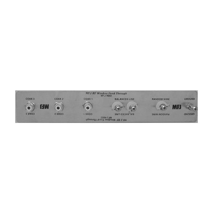 MFJ Window Antenna Feedthrough Panel - 3 x SO-239 MFJ-4602 MFJ Window Antenna Feedthrough Panel - 3 x SO-239 MFJ-4602