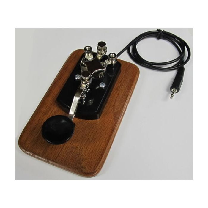 MFJ-553 Deluxe Wood Base Telegraph Key