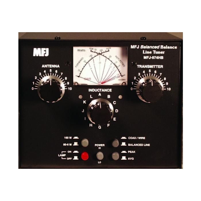 MFJ-974HB 10-160M, 300W Balanced Line Tuner