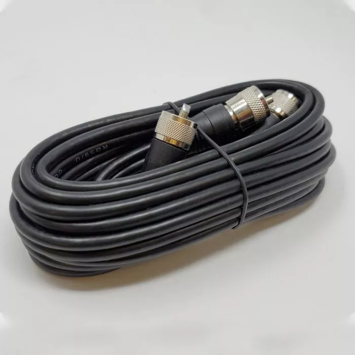 Shark Antennas TS822-2B Dual CB Antenna Kit With 2ft Antennas Aluminum Mirror Mounts And 12ft Co Phase Coax Cable With Pl 259 Connectors