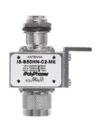 Bulkhead Arrestor, IS-B50HN-C2-ME,  N/F N/M 125-1000 MHz, 50Kamp