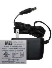 MFJ 12v 500mA SW adaptor, 100-110 Vac, 2.1 mm MFJ-1312D