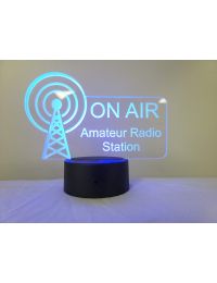 Laser Etched "ON AIR" Radio Station Desk Lamp
