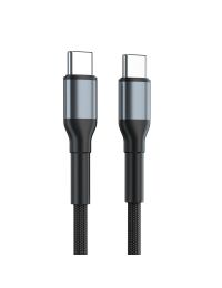 3M Braided Nylon 60W PD Charge USB Type-C Male to Male Cable 