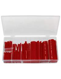 127 Piece Assorted Heat Shrink Tubing Kit Red Color