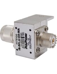 Bulkhead Arrestor, UHF Male to UHF Female, 700MHz, 50K Amps