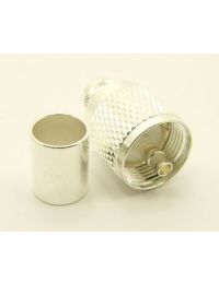 Max-Gain Systems UHF Male (PL-259) Connector for LMR-400, Crimp On, TSS - 7505-UHF-400