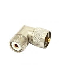 Max-Gain Systems UHF Male (PL-259) to UHF Female (SO-239) Right Angle Adapter, DGN - 7525-RA