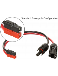 Solar MC4 to Anderson Powerpole Connector Adapter Cable
