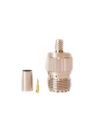 Lands Precision UHF Female SO-239 Connector for RG-8X, Crimp On, DGN