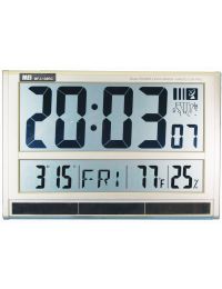 MFJ-139RC Solar Atomic Clock Giant LCD w/Temp/Humidity
