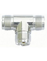 MFJ SO-239 Triple T adaptor - Teflon - MFJ-7754