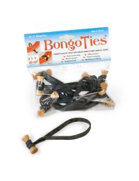 BongoTies Original (10-pack) - Black Rubber