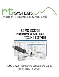 RT Systems ADMS-DX1200 Programming Software and USB-63 for the Yaesu FT-DX1200