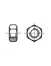 Mastrant Nut M10 (hex 0.8D) DIN 934