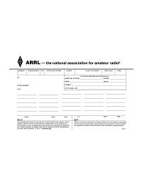 ARRL MESSAGE FORM - PAD
