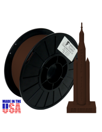 American Filament PLA 1.75mm, 1kg Spool, Chocolate Brown