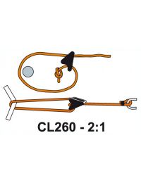 Glow Clamcleat Line-Lok Tensioner 2-4mm