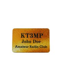 Customizable 3" x 2" Plastic Name Badge