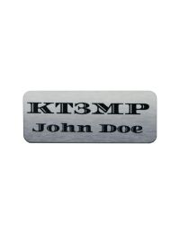 Customized 3" x 1.25" Plastic Name Badge