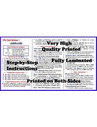 Nifty Manual Yaesu FT-65R Tri-Folded Reference Card