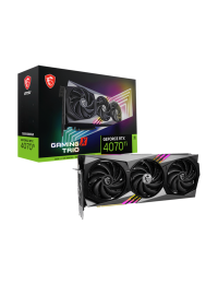 MSI NVIDIA GeForce RTX 4070 Ti GAMING X TRIO 12G Graphics Card - G407TGXT12