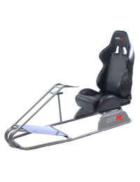 GTR SIMULATOR GTS Frame, Adjustable Black Seat, Wheel Plate, and Shifter Holder GTS-S-S105LBK
