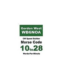 Morse Code Speed Builder 10-28 wpm on CD