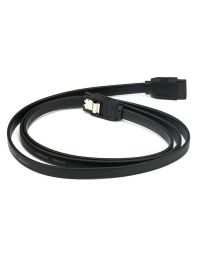 Monoprice 36in Locking SATA Cable - Black - 5123