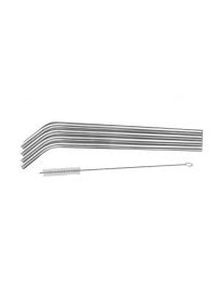 10" Stainless Steel Straw Set (5 pieces)