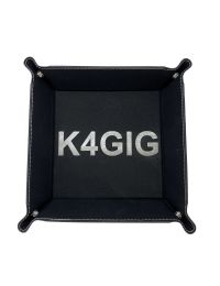 Personalized Black/Silver 6"x6" Snap Up Tray