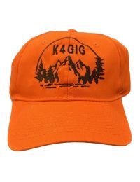 Personalized Blaze Orange 100% Cotton Hat