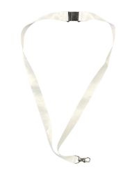 White 7/8" x 36" Break-Away Lanyard