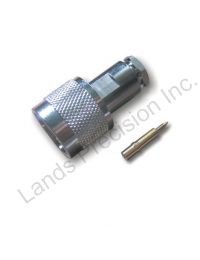 N Male Connector for RG-8/X, Crimp On, TGN