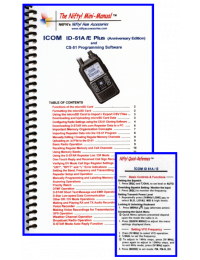 Icom ID-51A/E Plus2 Mini-Manual & Card Combo