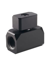 PHANTEKS G1/4 Premium Ball Valve - Satin Black - PH-BVA_BK_G1/4
