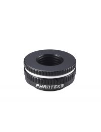 PHANTEKS G1/4 Premium Pass Through Fitting - Satin Black - PH-PTF_BK_G1/4