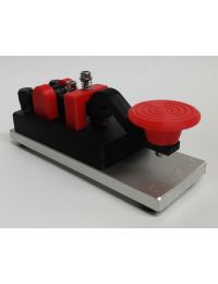 CW Morse Black-Red Mini Bullseye Camel Key 27-811-A