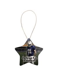 Customizable 3 1/8in Star Ceramic Ornament